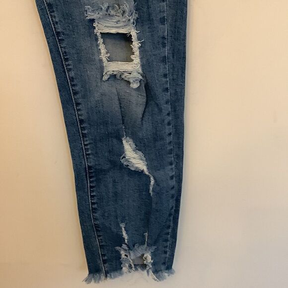 American Bazi high rise skinny distressed jeans Size 2X NWT - Picture 6 of 12